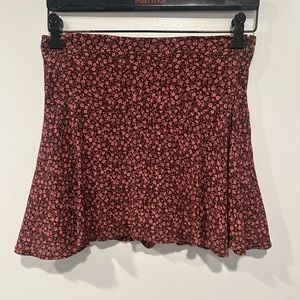 Lush Floral Print Skort
